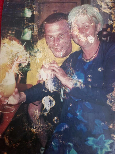 Heavily damaged photo for restoration